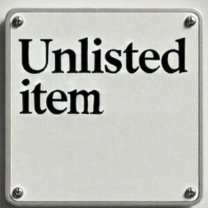 Unlisted items for live show